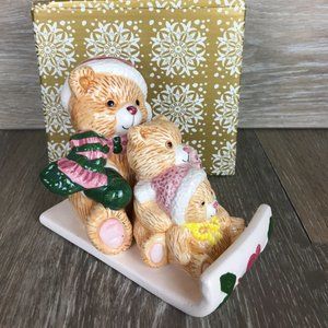 Vintage 3 Piece Salt & Pepper Shaker Christmas